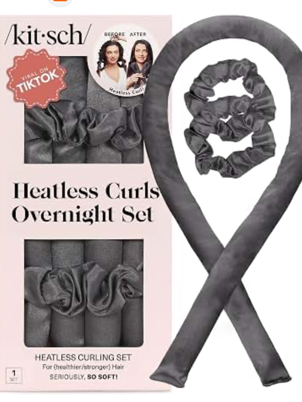Kitsch heatless curls overnight set